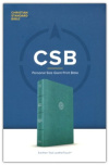 CSB Personal Size Giant Print Bible - Leathersoft Teal